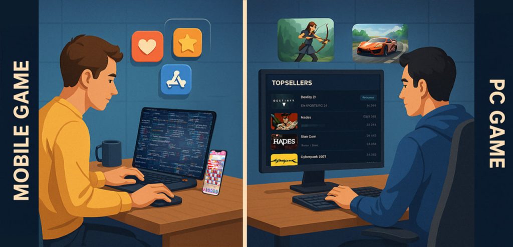 The Profit Battle-Pk Luck Game Mobile Games vs PC Games – What Should You Develop?